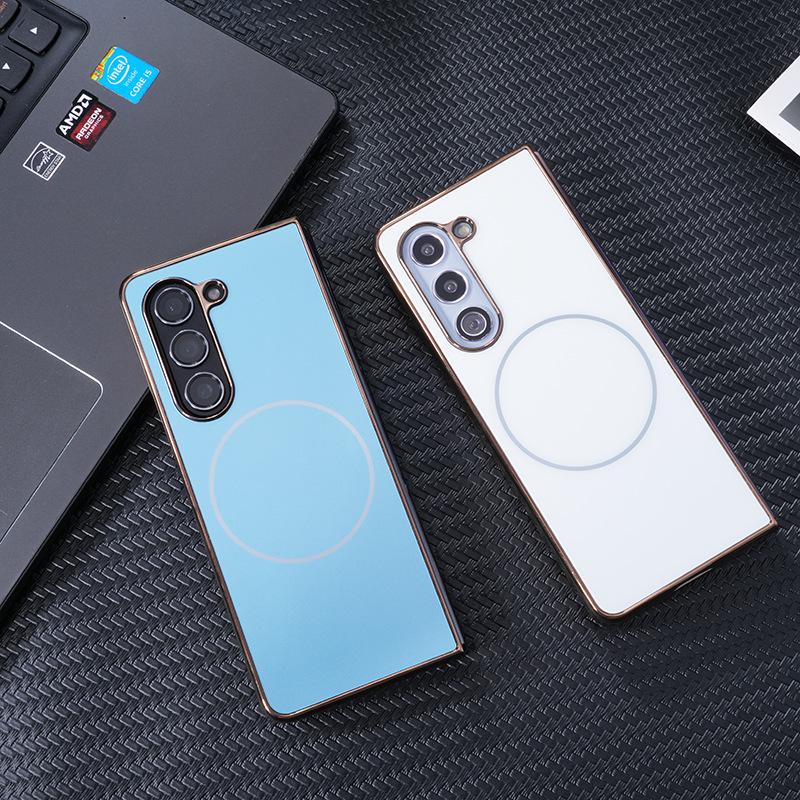 AG Frosted Magnetic Case for Samsung Z Fold 7 - Integrated Film & Protective Shell for Fold 6