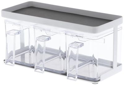 Jitsugyo Gewürz Gewürz Vorratsbehälter Regal Set aus Weiß 3343 Behälter, & Turm, 3,