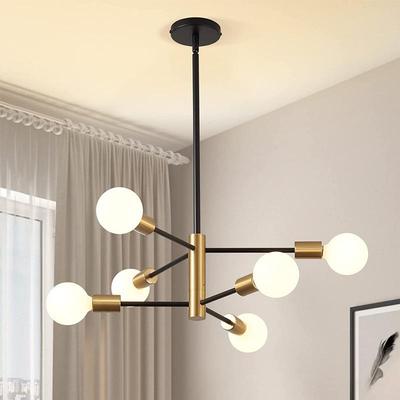 Retro Industrial Style 110V Molecular Chandelier for Living and Dining Rooms