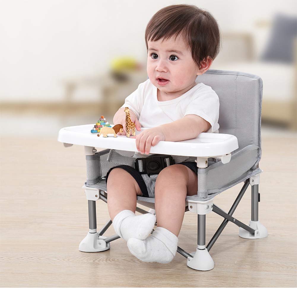 Baby Chair Table Chair Children Baby Portable Dining Chair Eating Chair Children Dining Chair Folding Portable Baby Seat Baby Strap Design Aluminum