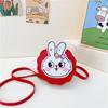 Rabbit Cute Cartoon Childrens Lanyard Messenger Bag Autumn Student Purse Coin