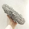 Silver/Gold Bow Evening Clutch Purse Bag For Wedding Bridal Bags Fashion Women Rhinestone Clutches Lady Crystal Prom Party Bags
