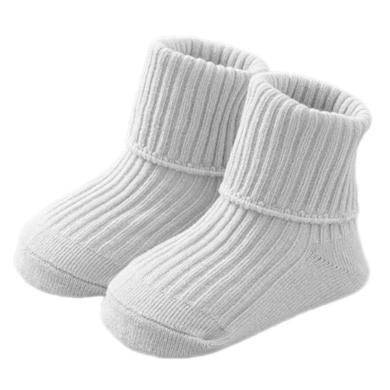 2pcs Anti Skid Toddler Socks Soft Crew Length Socks Middle Tube Design For Secure Movement On Hardwood Floors