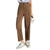 2024 Cross-border Autumn New Harlan Loose Straight High Waist Fleece Corduroy Wide Leg Casual Pants Children