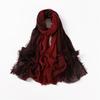 Women Gradient Cotton Linen Scarf Summer Girl Colors Patchwork Sunscreen Scarves Soft Shawl Foulard Viscose Wrap Shawls New