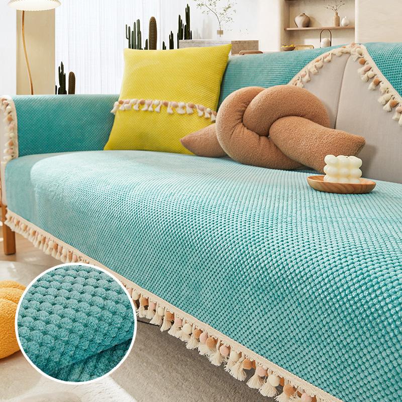 Sofa Cushion Four Seasons Universal Ins Style Backrest Towel Cover Cloth Non-Slip Sofa Cover New Cushion