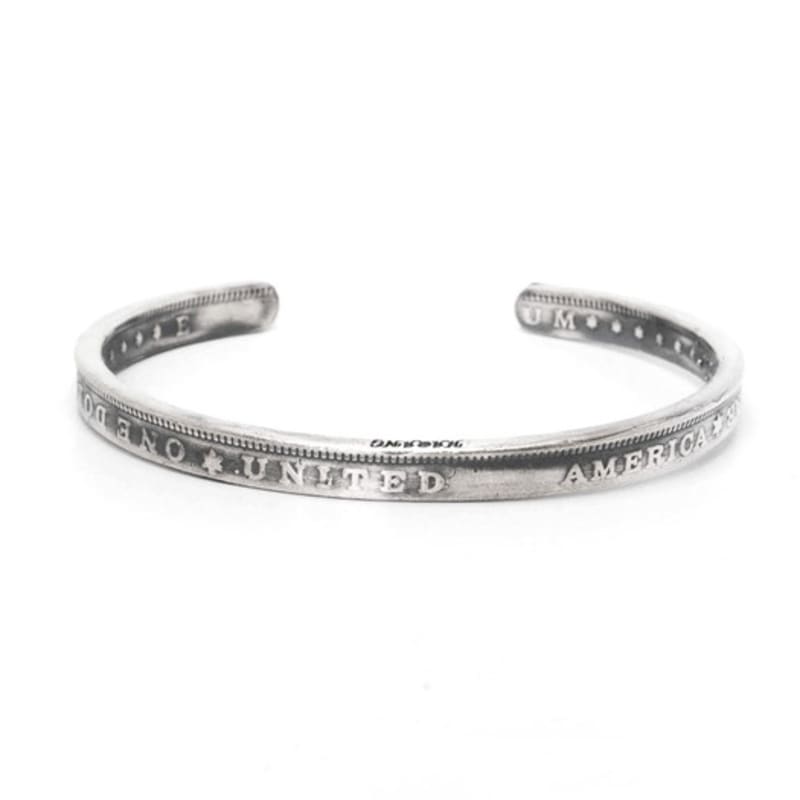 HARANG HR 02B_Bracelet jonc Lettre Argent