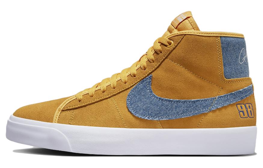 Nike Sb Zoom Blazer Mid Pro Gt Grant Taylor University Gold Denim FD0269-700 39