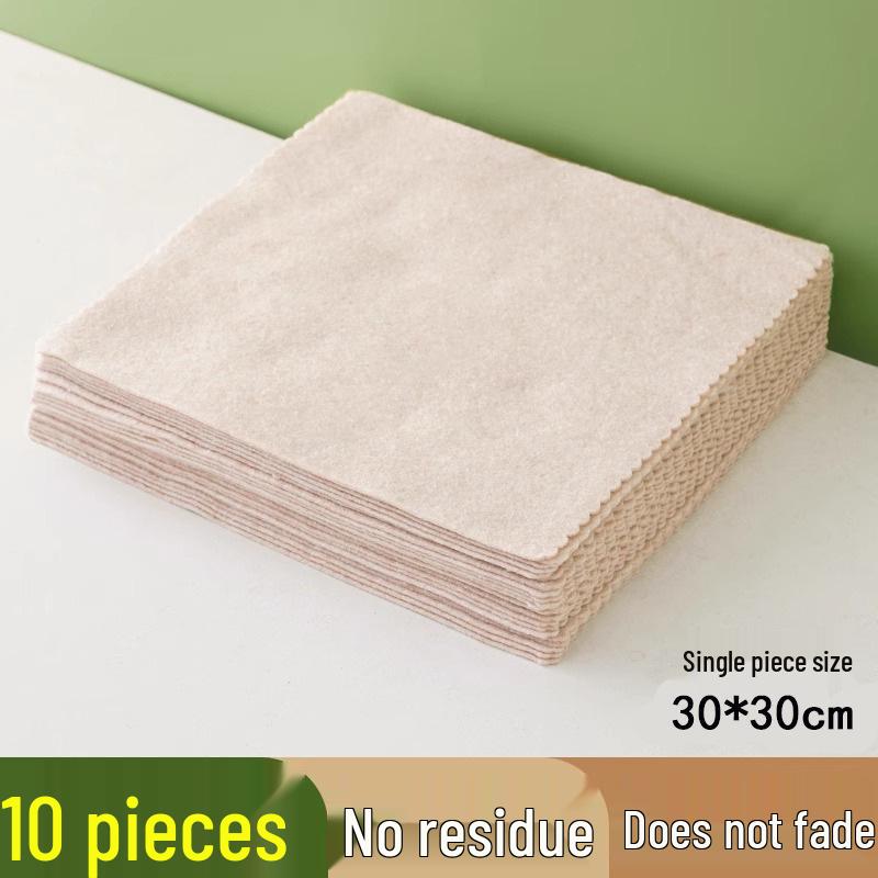 Loofah Dishcloth: Absorbs Oil, Easy-Clean, Thickened Loofah Sponge, Dishwashing Cloth, Scouring Pad, Plant Fiber