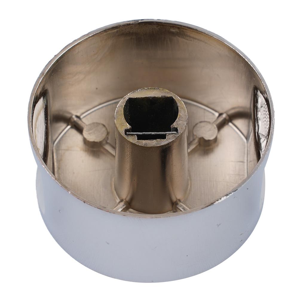 Brand New Stove Rotary Switch Kitchen Accessories Round Knob Silver Zinc Alloy 38*19mm Electric Stove Embedded Hole