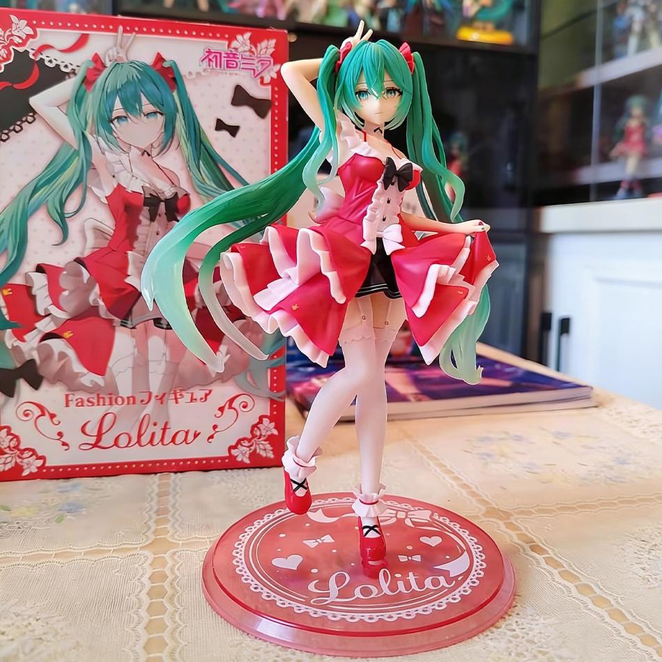Hatsune Miku Anime Figurka Mini Postavička Ozdoby Kawai Lolita Hatsune Dívky Stolní Dekorace Navrženo Pro Domov Hračky Pro Dospělé Dárek k Narozeninám