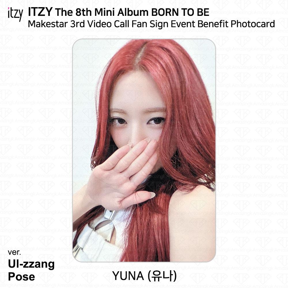 ITZY 8th Mini Album Born To Be Makestar 3rd Video Call Fan Sign Event Photocard