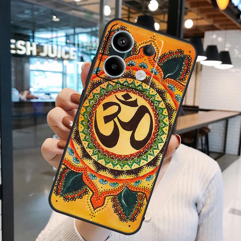 Aum Om Yoga Symbol Case For Xiaomi Redmi Note 14 Pro 10 11 12 13 15 Pro Plus Redmi 15C 14C 10C 12C 13C 15 Cover