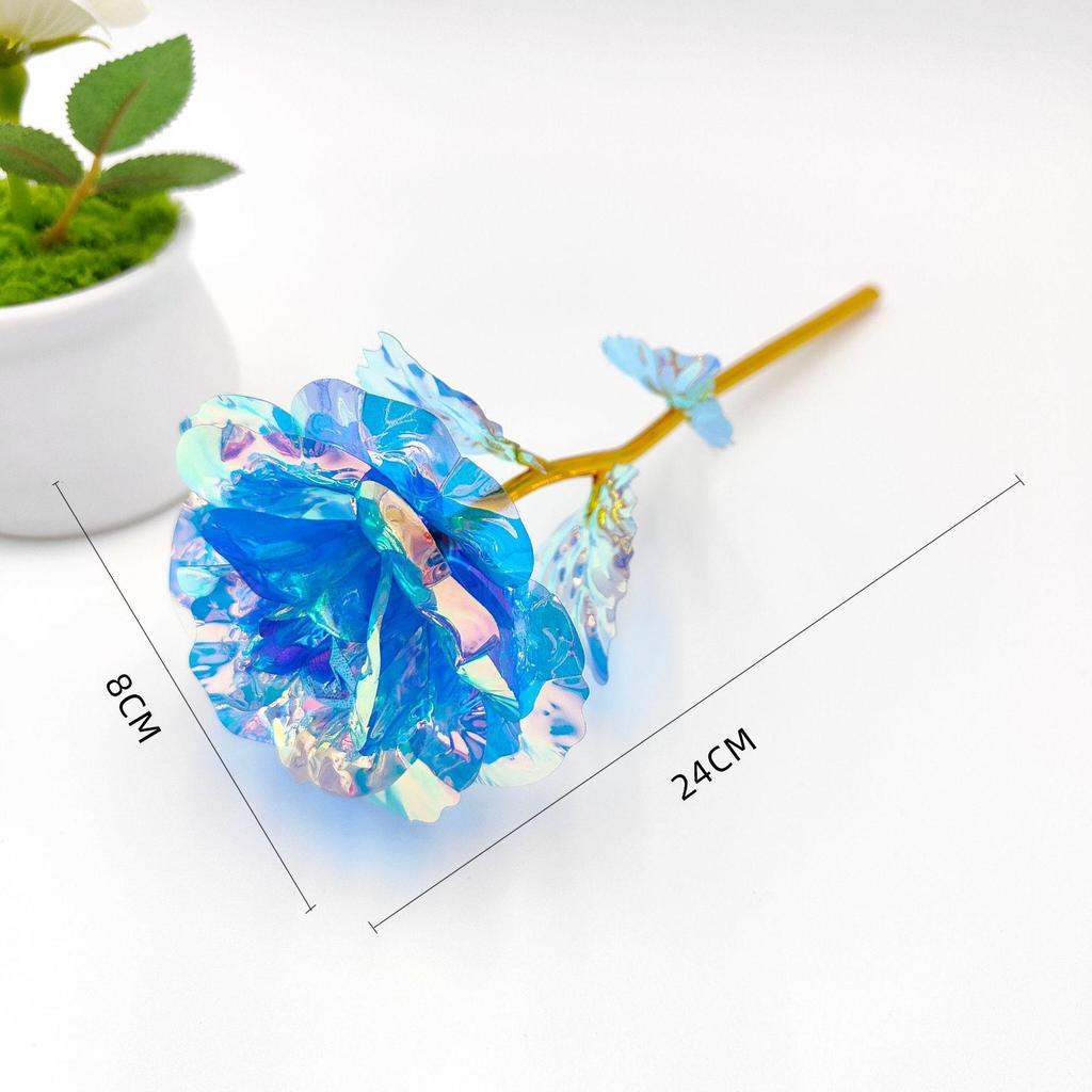 Multicolor Gold Foil Rose - Romantic Gift for Mother's Day, Valentine's Day, Women's Day