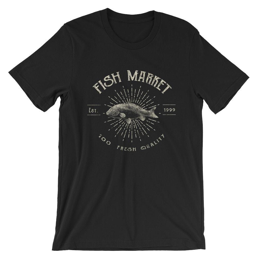 

Fish Market T-Shirt. 100% Cotton Premium Tee NEW M