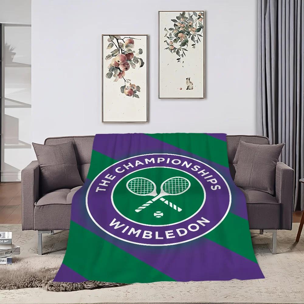 comfort warm soft c-Championships plush blanket w-Wimbledon for sofa living fashion room office bedroom travel Flannel gift