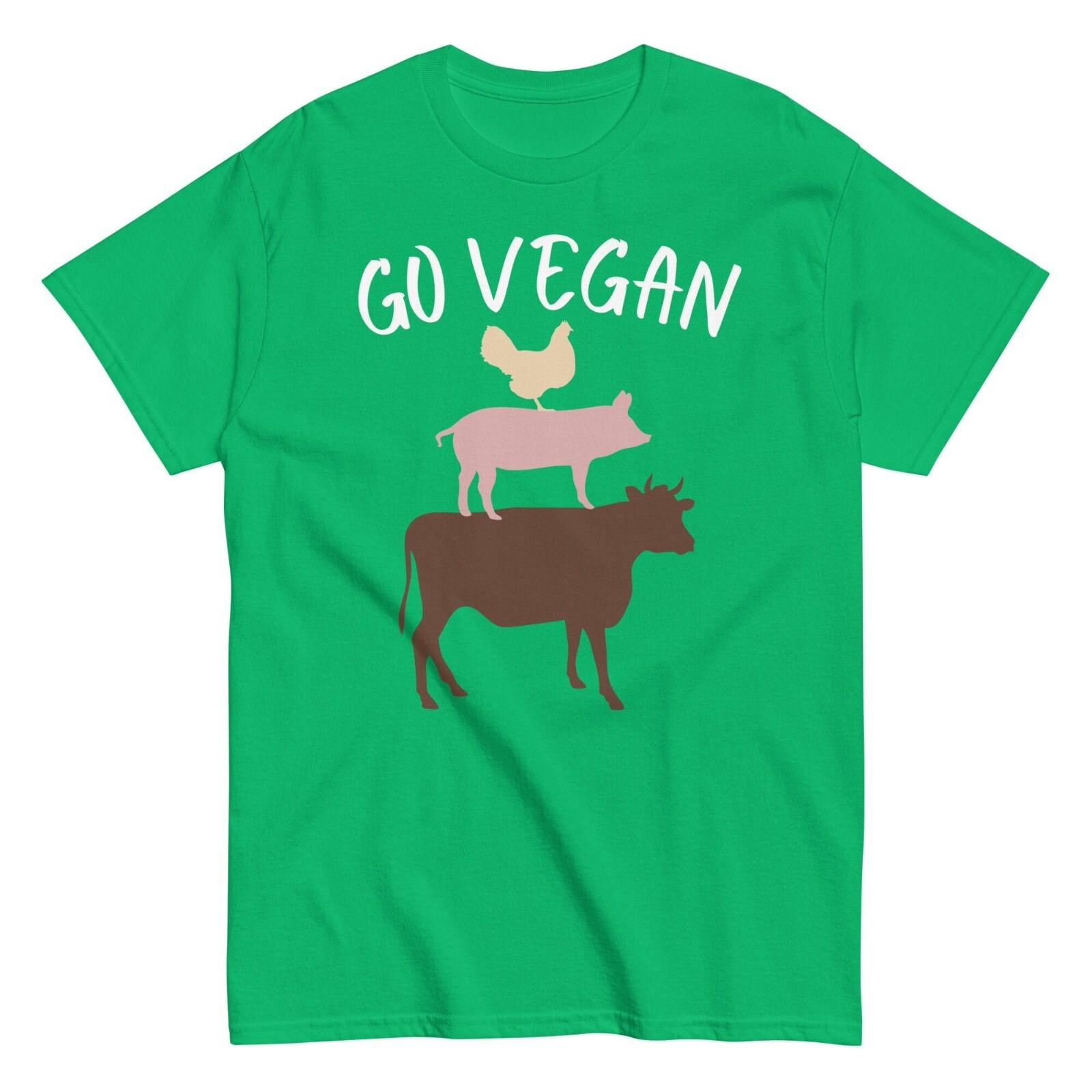 Go Vegan or Go Home Shirt Unisex Vegetarian Shirt Funny Vegan Go Vegan Shirt M