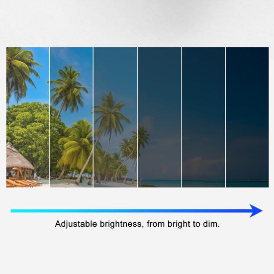 Adjustable Polarized Unisex Sunglasses with ND Filter Lenses Eye Protection Color-Changing Round Frame Outdoor Driving Sunglasses