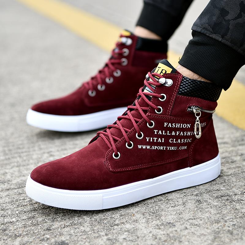 Fashion Men's casual sneakers Men's walking shoes Lightweight comfortable breathable designer high-top plus size walking shoes