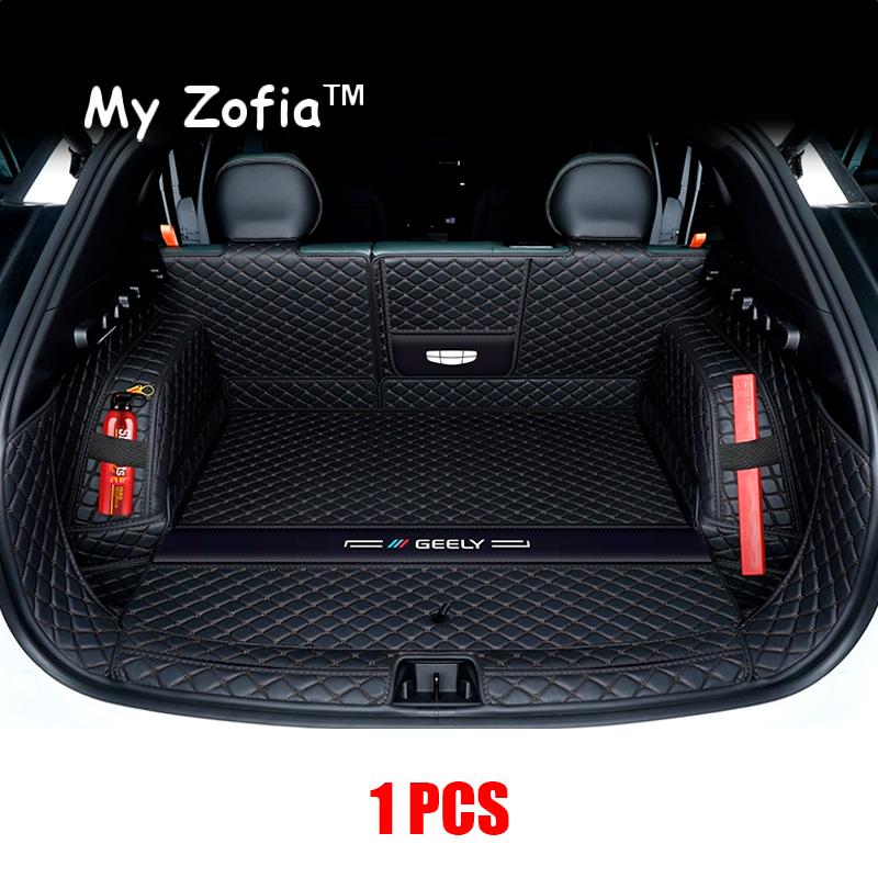 For Geely Cityray 2024 2025 Boyue Car Leather Trunk Mat Boot Durable Liner Waterproof Mud Protector Cargo Carpet Accessories