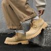 Autumn and Winter Boots Trendy British Versatile Casual Styles Leisure Outdoor Walking Daily Party and Office Thick Soled Shoes