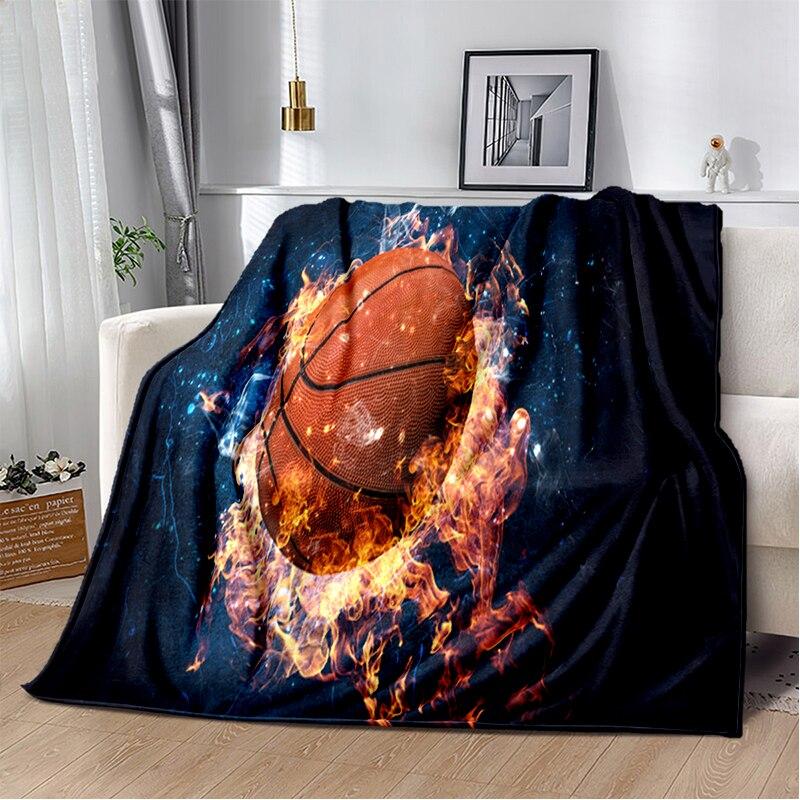 Fashion Basketball Blanket Custom Lightweight Thermal Insulation Blanket Sofa Blanket Bed Office  Blankets for Beds