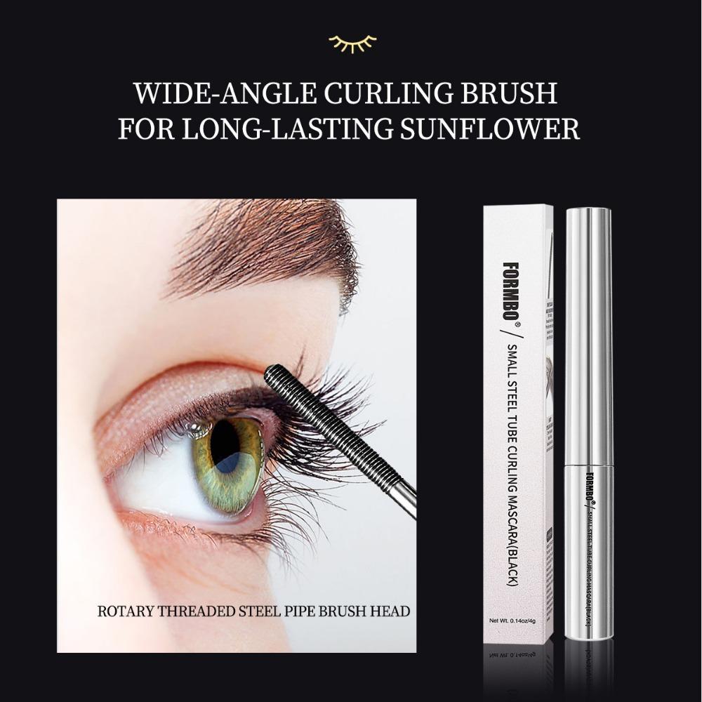 Super Waterproof Mascara, Sweatproof and Long-lasting with Curling Effect and Lengthening Effect, Prevents Smudging and Settling