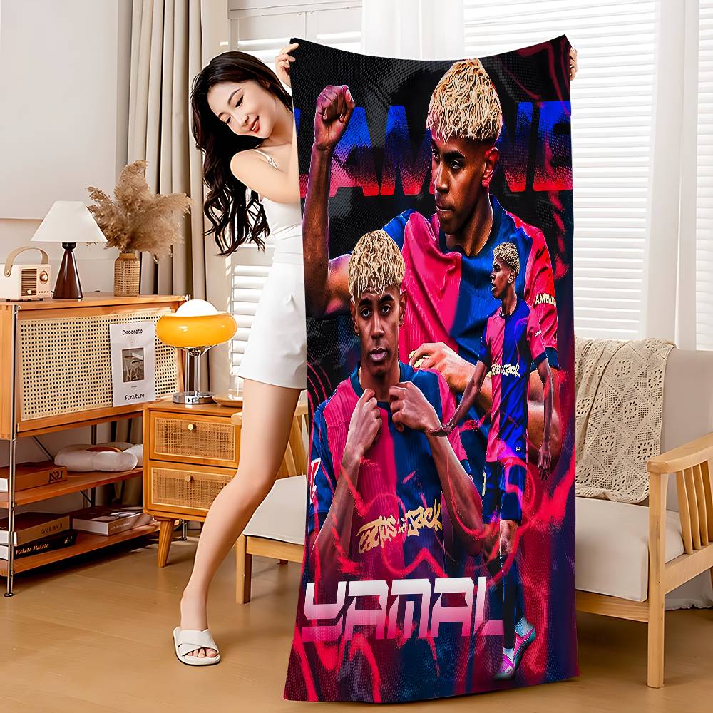 Lamine Football Player Y-yamals 19 Microfiber Beach Towel Absorbent Quick Dry Soft Yoga Swimming Resort Mountain Climbing Towel