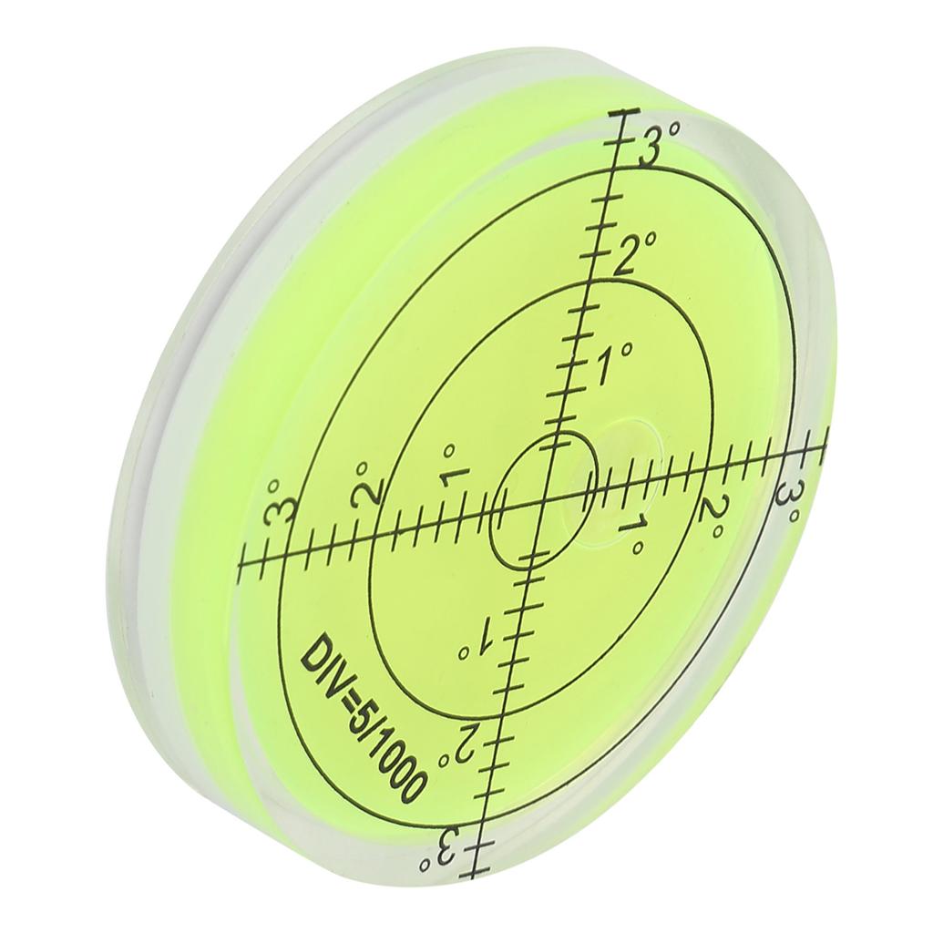 60mm Diameter Measuring Tool Round Level Bubble with Scale for Camera Platform Balance