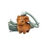 Alpaca Sheep Lamb Wooden Lamb Keyring Multi-Color Tassel Alpaca Bag Charm  Unisex
