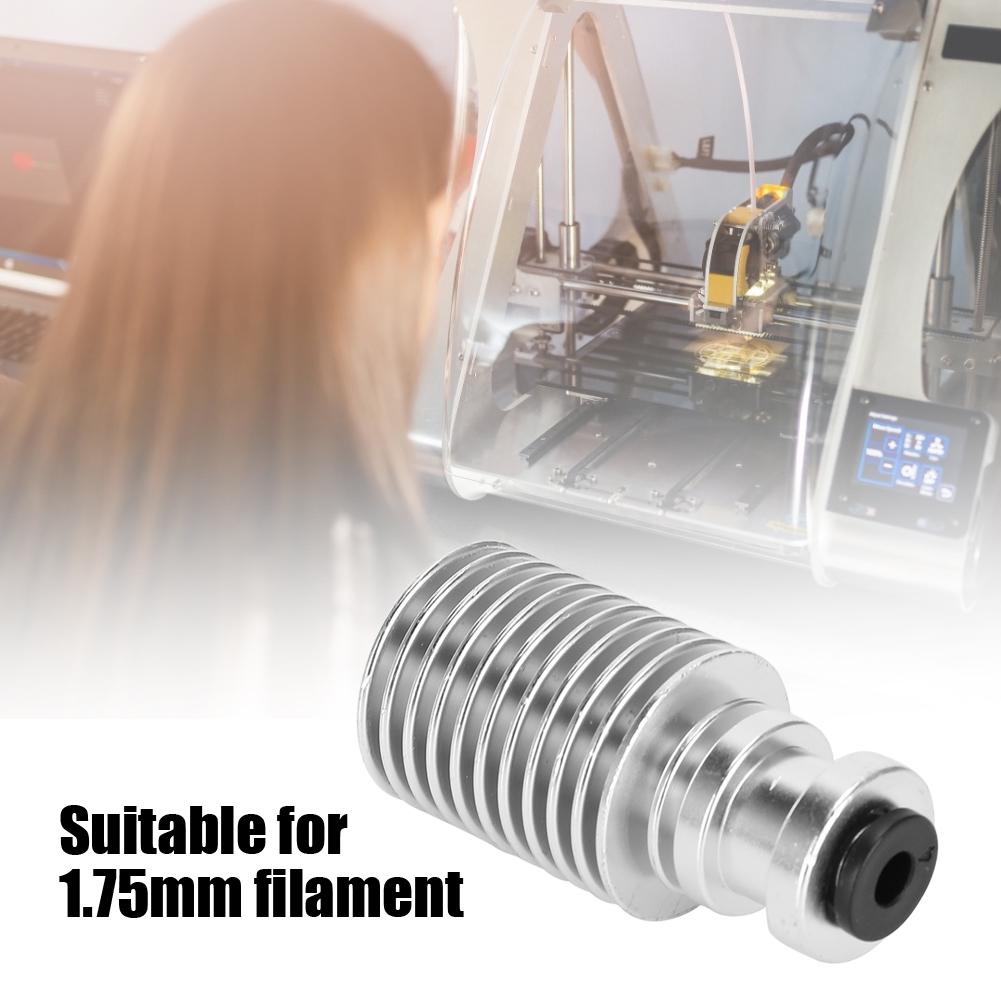 Heatsink Extruder Silver Stainless Steel 1.75mm Filament Upgrade Accessories for 3D Printer