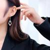 Pinkdudu Square Zinc Alloy Drop Earring Party Exaggerated Style Rhinestone Earring Simple Casual Jewelry PD2220