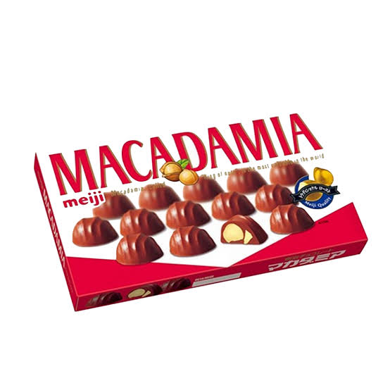 MEIJI Makadamiová čokoláda makadamové ořechy v mléčné čokoládě, 63 g