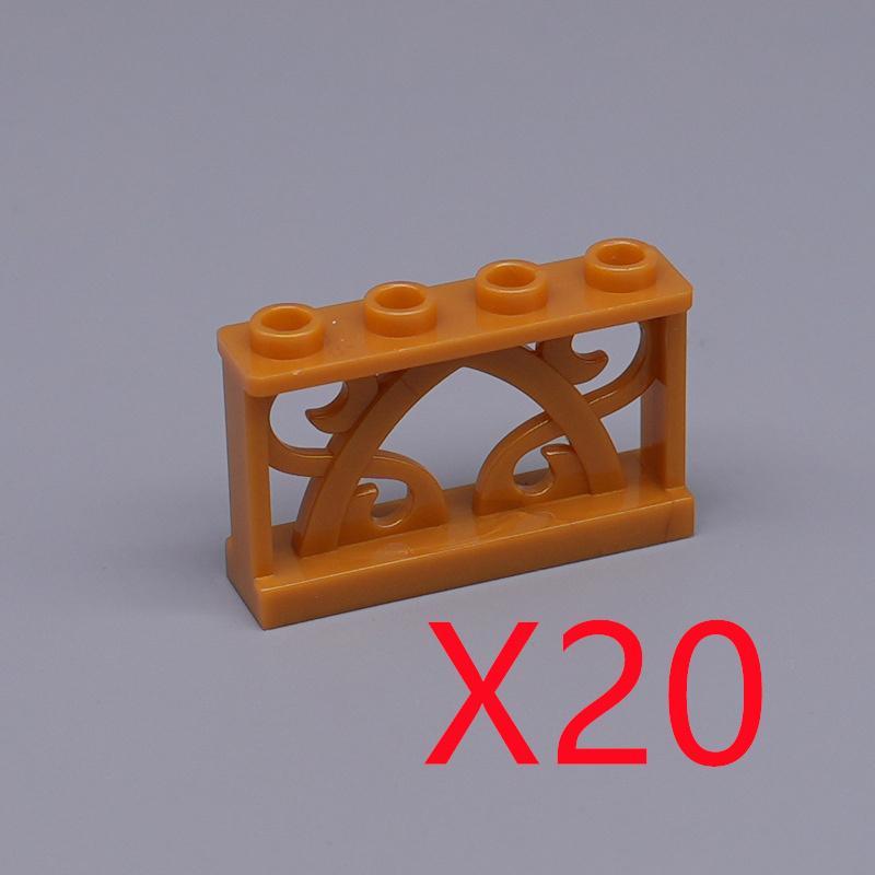 MOC City Architecture Building Blocks Basic Accessories Fences Stairs Houses Gardens Tree Trunks Bricks Compatible Toy Gift X031