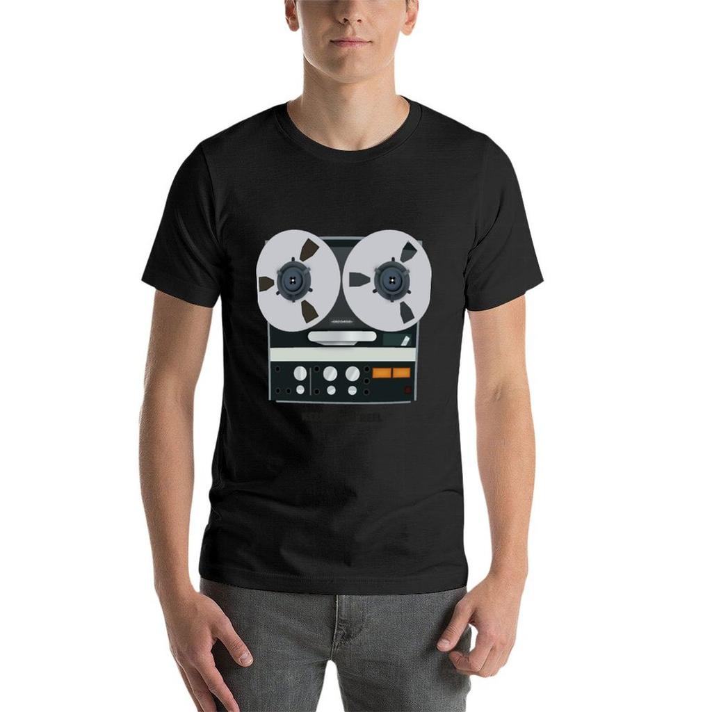 Reel To Reel Tape Recorder Revox T-Shirt Anime Clothes Plain Cute Tops Aesthetic Clothes Men T Shirts