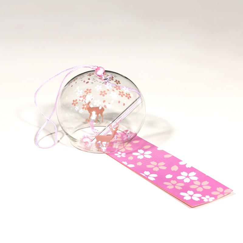 Wind Blossom Cherry Glass Chime Japanese Home Decor Ornament Birthday Gift