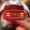 Motorradhelm-Rücklicht, wasserdichte LED-Rückleuchte, Sicherheitssignal, Warnleuchte, wasserdicht