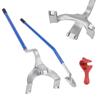 Tire Mount Demount Tool, 571-622 Mm Manual Steel Tire Changer Mount Demount Removal Tool, with Extra Bead Keeper, Tubeless Truck Bead Breaker, 3 PCS