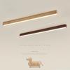 Nordic Style Living Room LED Linear Ceiling Light Hallway Long Ceiling Lamp Liner Lamp Natural Wood Finish Balcony Light