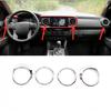 For Toyota Tacoma 2016- Car Dashboard Air Vent Cover Trim ABS Chrome 4pcs