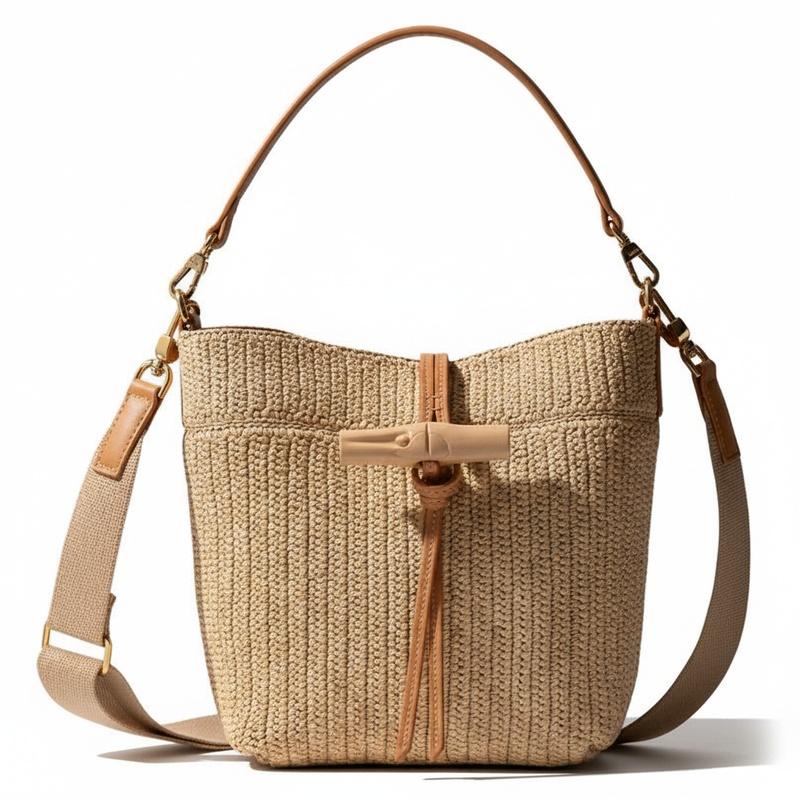 Longchamp Le Roseau bamboo buckle closure