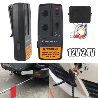 Wireless Remote Control Recovery Kit Electric Winch 2.4G 12V 24V 72W Switch Controller for Jeep Off-road ATV Trailer Universal