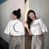 European-Style Women's Gray Short-Sleeve T-Shirt: High-End Summer 2025 White Loose-Fit Pure Cotton Fashion Top