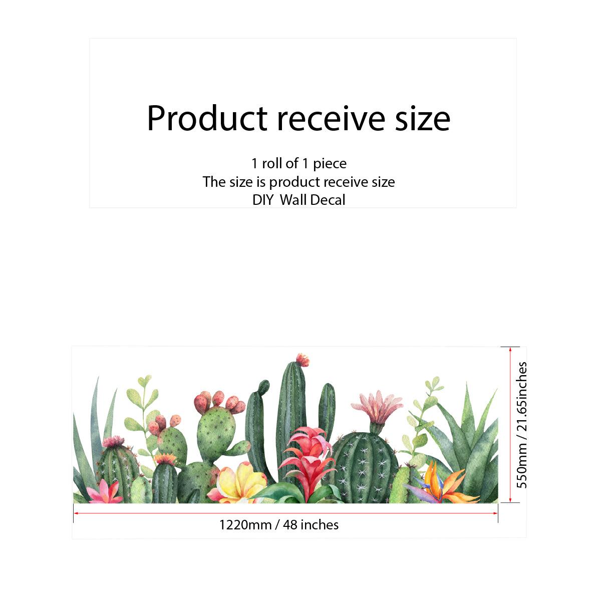 

Green Plant Pattern Wallpaper Beautiful Seam Sticker Living Room Bedroom Self-Adhesive No Residual Glue Skirting Sticker Decorative Wall Sticker 55X122cm * 1 roll