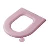 Coussin de Siège de Toilette Surface Douce au Toucher EVA Imperméable Tapis de Toilette Portable Lavable Conception avec Poignée Coussin de Siège de Toilette Hygiénique