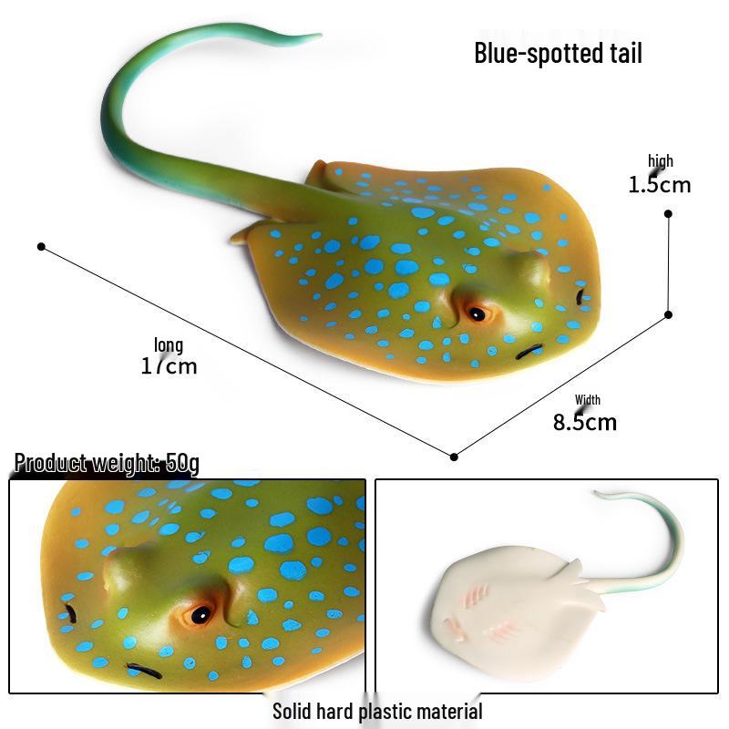 Children's Cognitive Toy: Giant Manta Ray, Stingray, Batfish, Sunfish Figurine