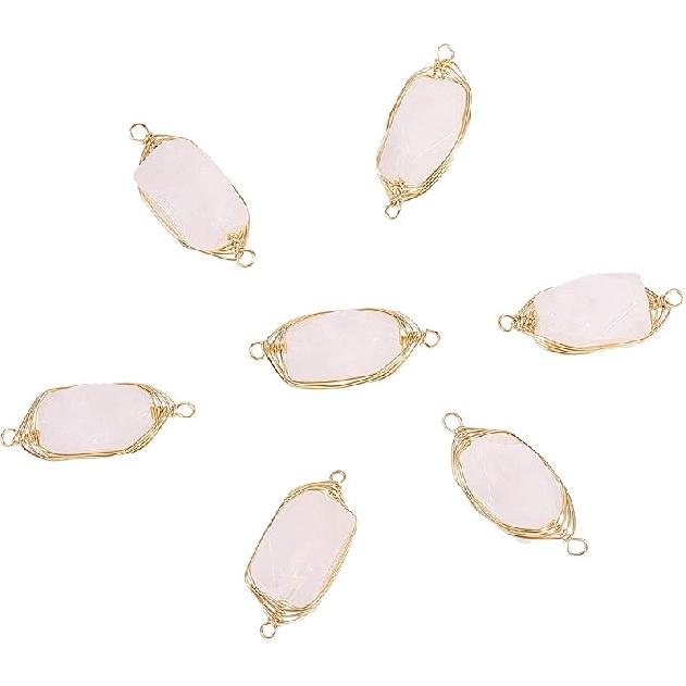 LiQunSweet 10 Pcs Genuine Amethyst Semi-Precious Gemstone Quartz Stone Heart Shape Pendants Bulk for Women Jewelry Necklace Making Findings