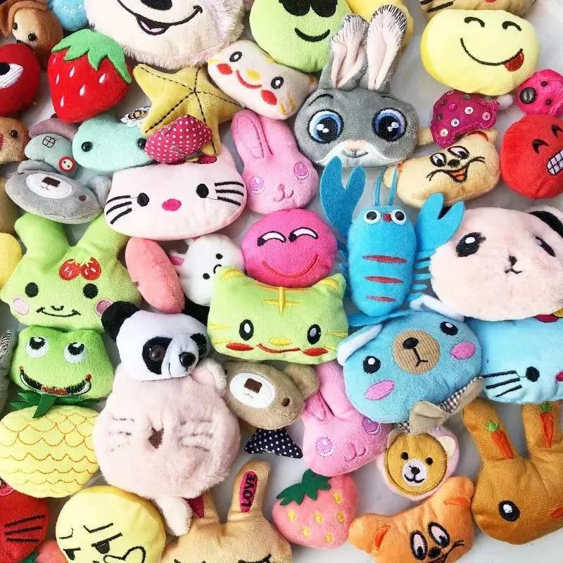 10 Sztuk Cute Animal Pluszowe Lalki 5-6 Cm Kawaii Królik Niedźwiedź Panda Nadziewane Zabawki