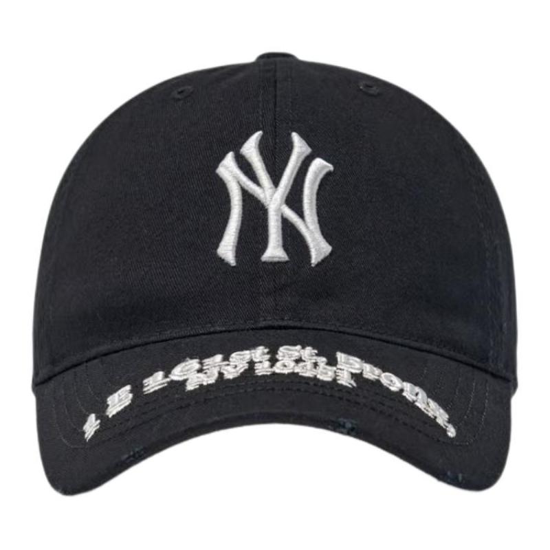 MLB Cotton Baseball Caps Unisex Black Fashion 3ACPB026N-50BKS