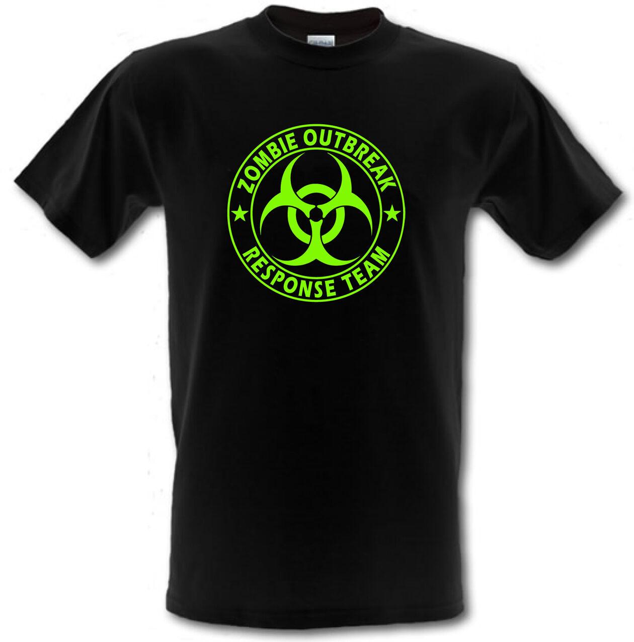 ZOMBIE OUTBREAK RESPONSE TEAM Funny Horror Bio Hazard Men T-shirt S TO 5XL S